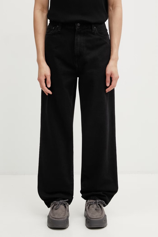 Carhartt WIP Aaron Pant spodnie bawełniane męskie czarny I036728.8906