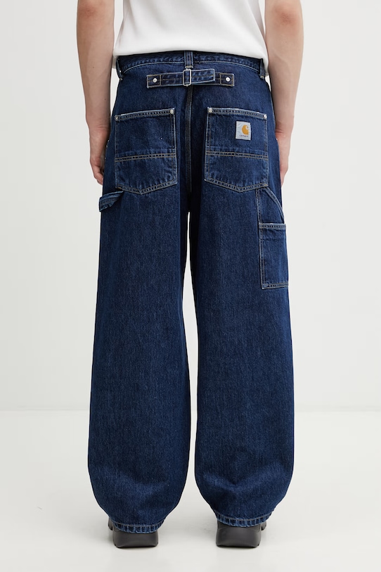 Odzież Carhartt WIP Belmont Pant jeansy luźne męskie I036591.106 niebieski