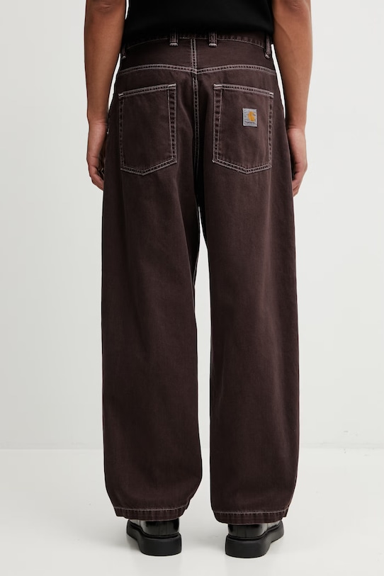 Odzież Carhartt WIP Brandon Pant jeansy relaxed fit męskie I034809.3IS4J brązowy