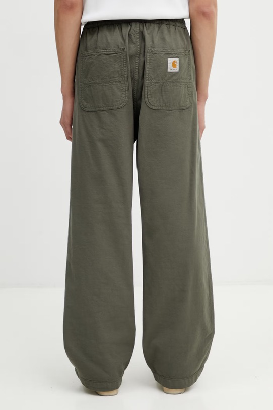 Odzież Carhartt WIP Walton Pant spodnie bawełniane męskie I036492.11GD zielony
