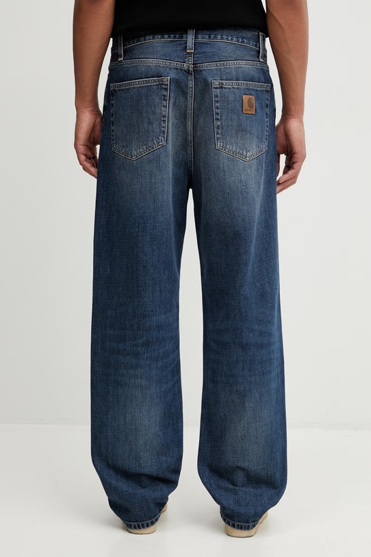 Odzież Carhartt WIP Aaron Pant jeansy tapered męskie I036728.014L niebieski