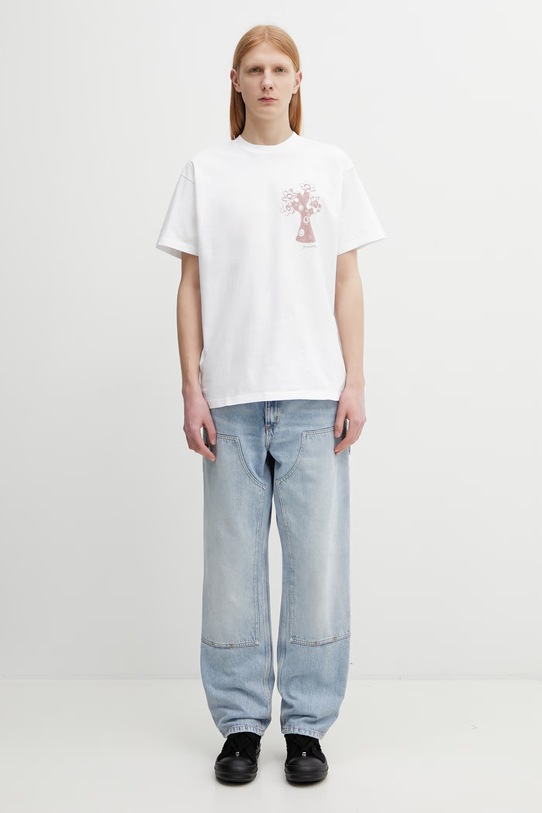 Carhartt WIP Double Knee Pant jeansy relaxed fit męskie I032699.01WU niebieski