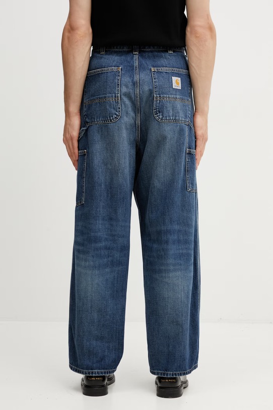 Odzież Carhartt WIP OG Double Knee Pant jeansy loose męskie I036733.014L niebieski