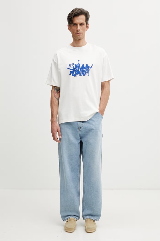 Carhartt WIP Belmont Pant jeansy loose męskie I036591.01WU niebieski