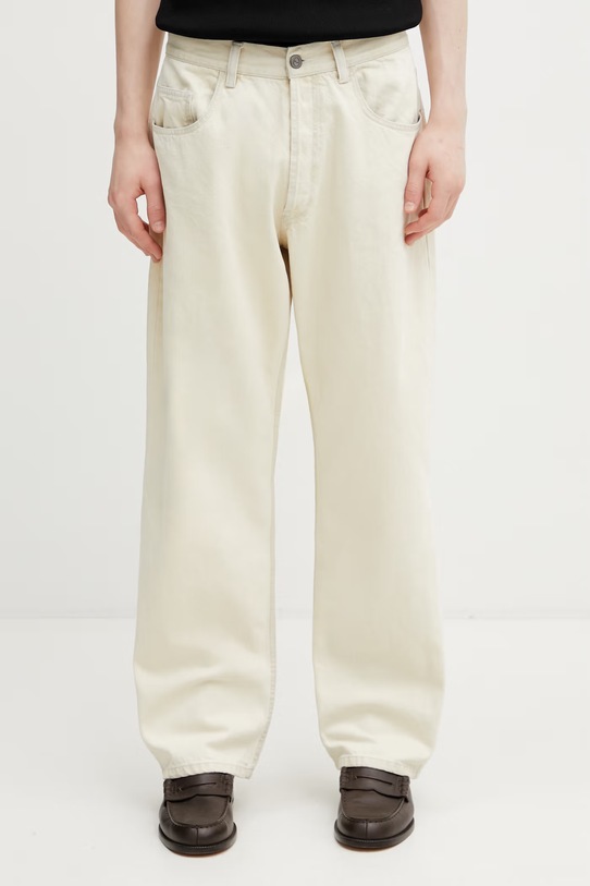 No Problemo Bleached Bagi jeansy relaxed fit męskie beżowy NP3020205