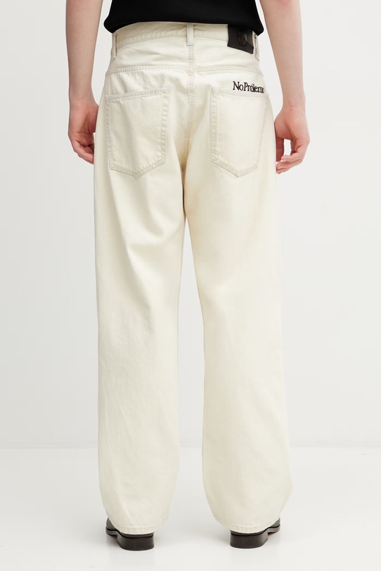 Odzież No Problemo Bleached Bagi jeansy relaxed fit męskie NP3020205 beżowy