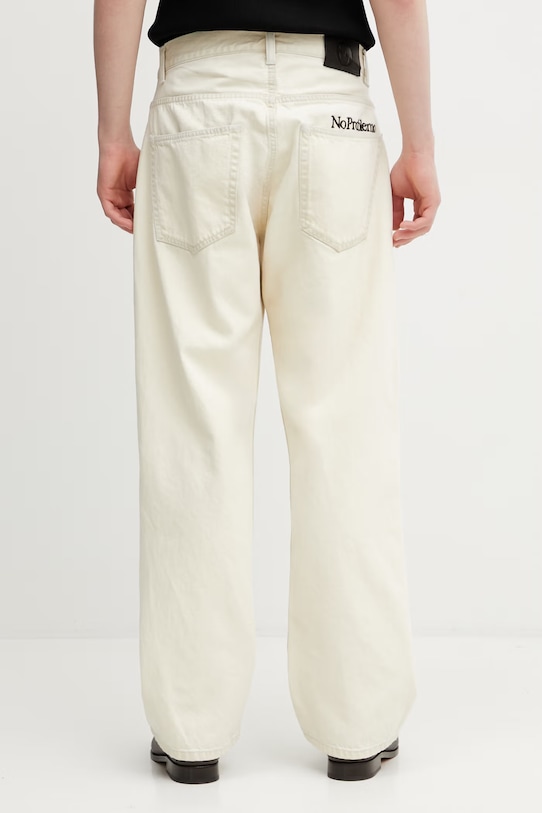 Odzież No Problemo Bleached Bagi jeansy relaxed fit męskie NP3020205 beżowy