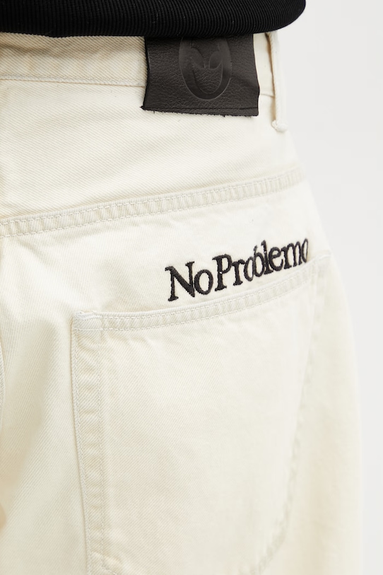 No Problemo Bleached Bagi jeansy relaxed fit męskie beżowy NP3020205