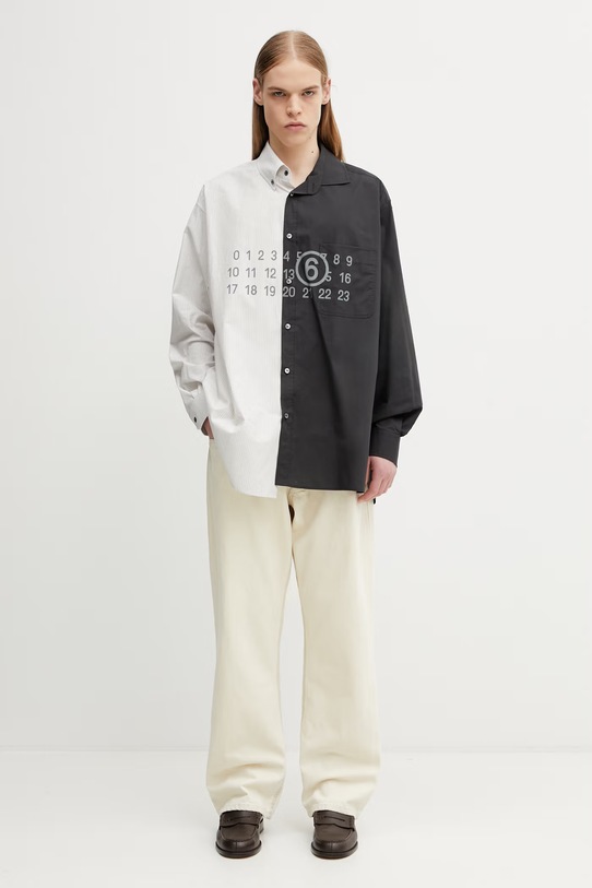 No Problemo Bleached Bagi jeansy relaxed fit męskie NP3020205 beżowy