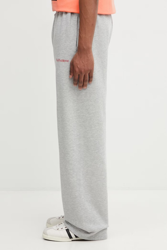 No Problemo Mini Problemo Straight spodnie dresowe bawełniane męskie NP3001005 szary SS26