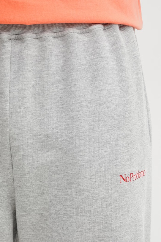 No Problemo Mini Problemo Straight spodnie dresowe bawełniane męskie szary NP3001005