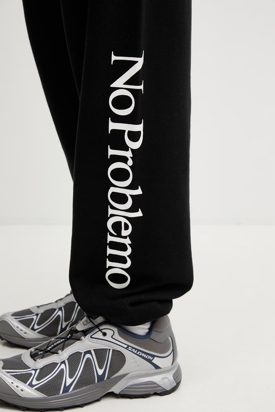 No Problemo spodnie dresowe bawełniane męskie czarny NP3000205