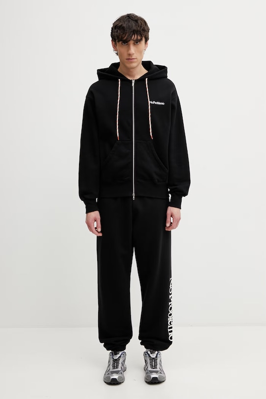 No Problemo spodnie dresowe bawełniane męskie NP3000205 czarny