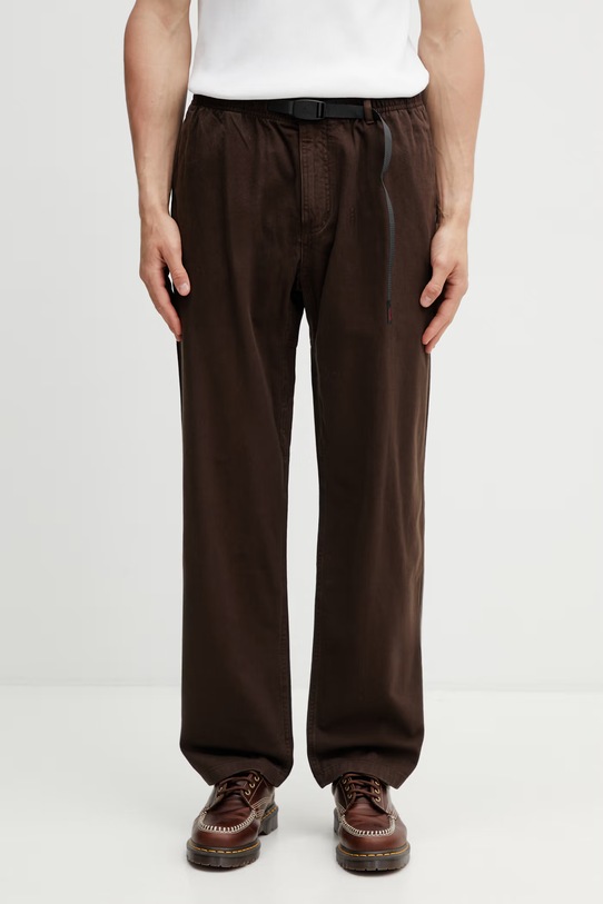 Gramicci Gramicci Pant spodnie bawełniane męskie brązowy G102.OGT.