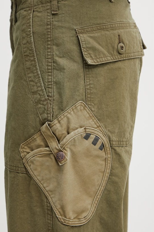 Human Made MENS WOVEN PANTS spodnie bawełniane męskie zielony HM31PT015