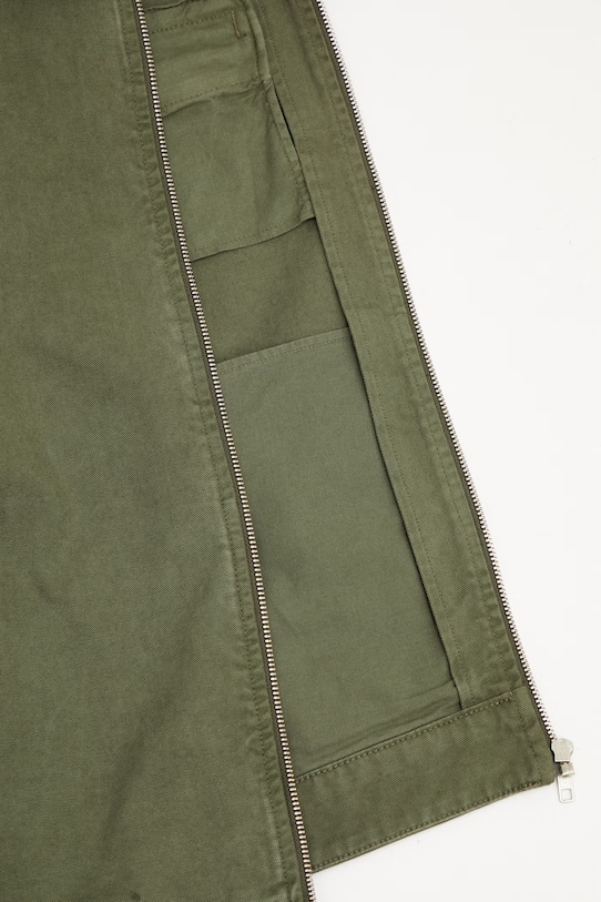 Gramicci HEMP RELAXED PANT spodnie boyfriend z bawełną męskie G6SM.P005. zielony