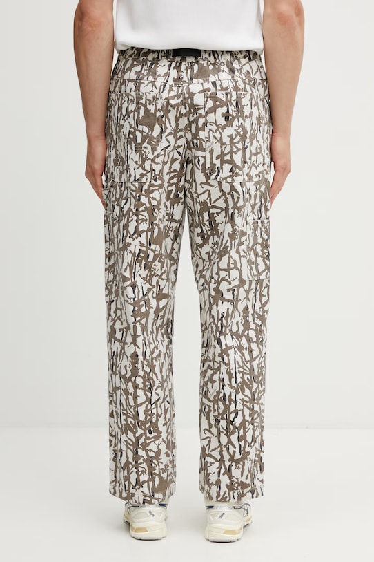 Abbigliamento Gramicci TAOS CANVAS PANT pantaloni wide leg in cotone da uomo G6SM.P008. marrone