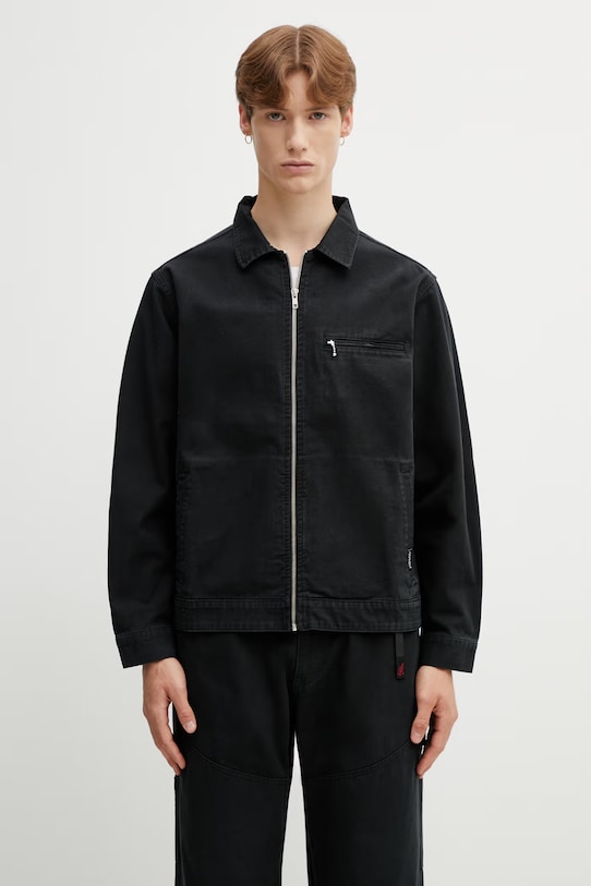 Gramicci TAOS CANVAS JACKET giacca di mezza stagione in cotone da uomo nero G6SM.J009.