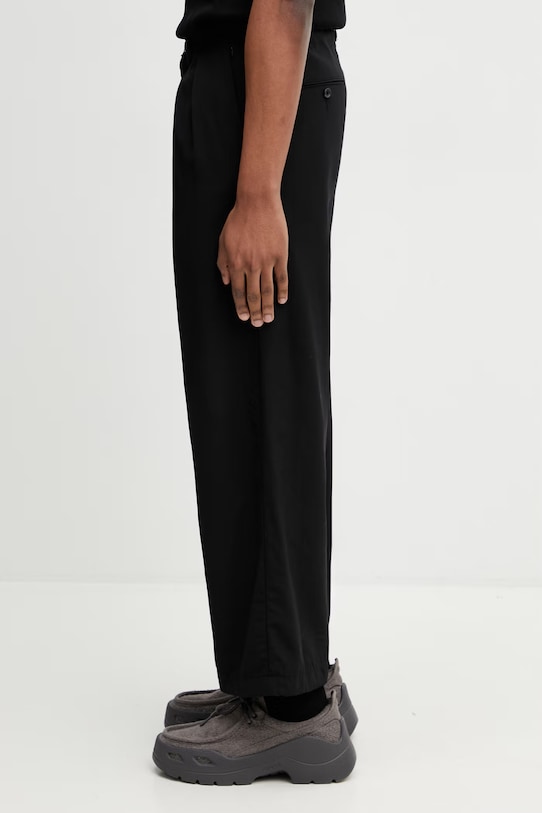 BEAMS штани вовняні чоловічі 1123.1102.791 чорний SS26