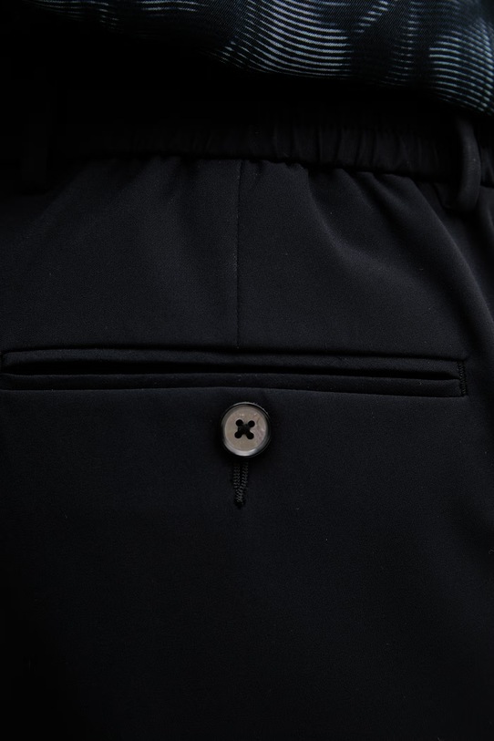 Michael Kors spodnie garniturowe męskie granatowy MK0SP01127