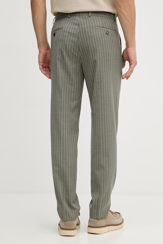 Odzież Michael Kors spodnie męskie z dodatkiem wełny MK0SP01202 zielony