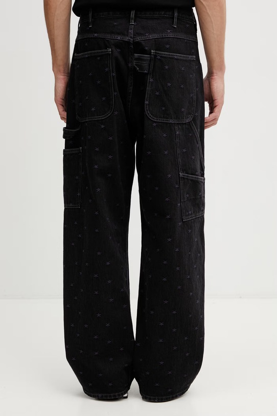 Odzież Needles jeansy relaxed fit męskie SX206 czarny