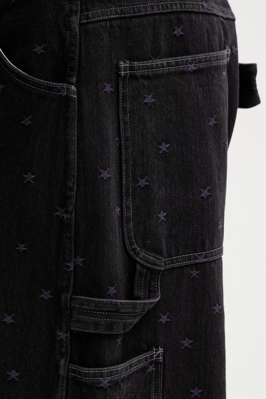 Needles jeansy relaxed fit męskie czarny SX206