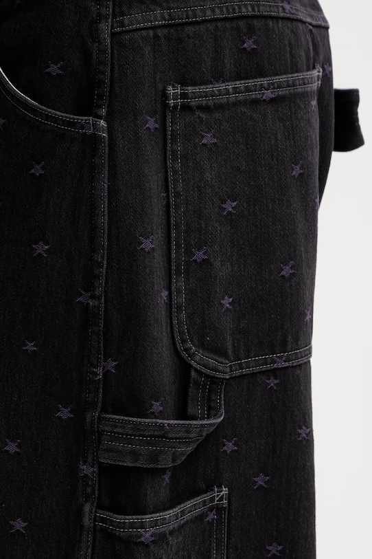 Needles jeansy relaxed fit męskie czarny SX206