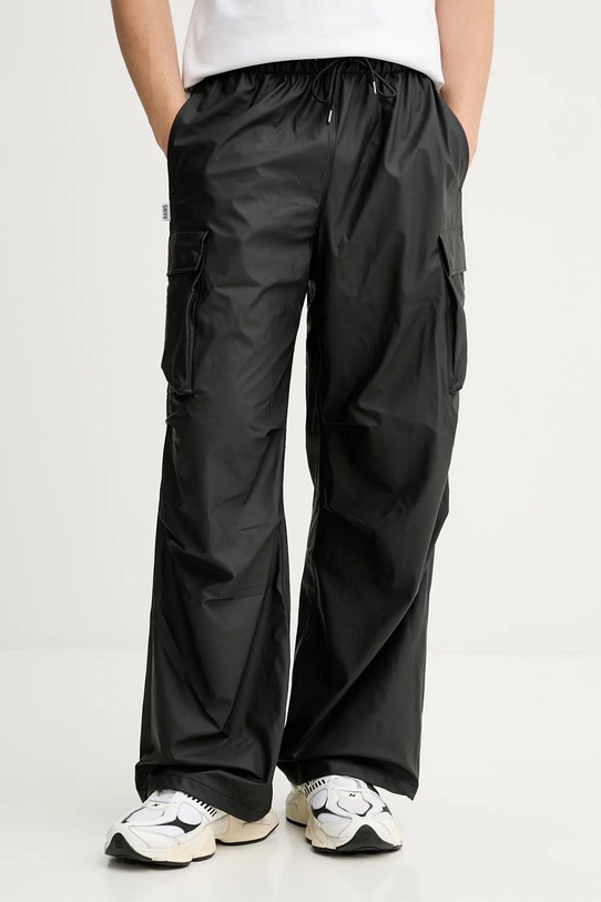 Спортивні штани Rains 18310 Pocket Rain Pants Wide W3 тканина чорний 18310.01