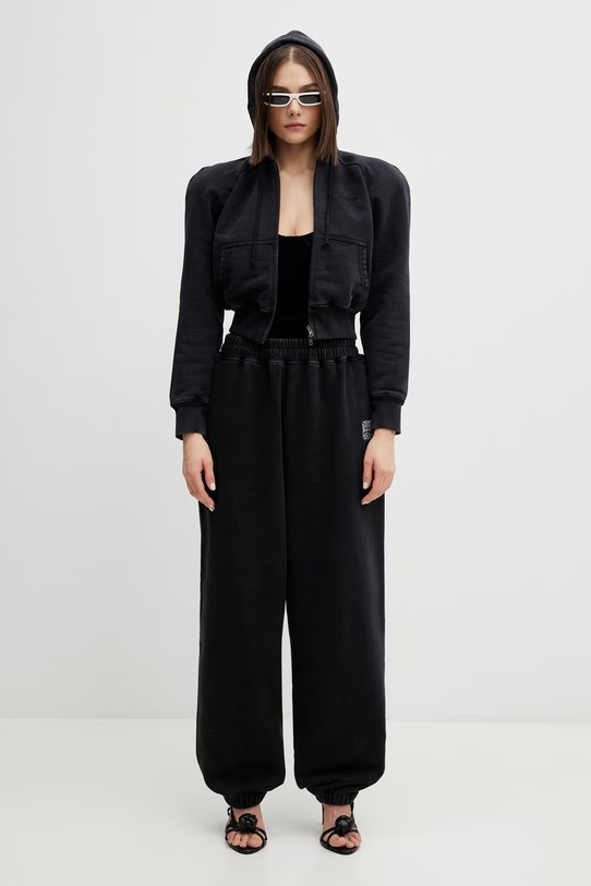 VETEMENTS spodnie dresowe bawełniane Biker Cross Logo ME76SP160B