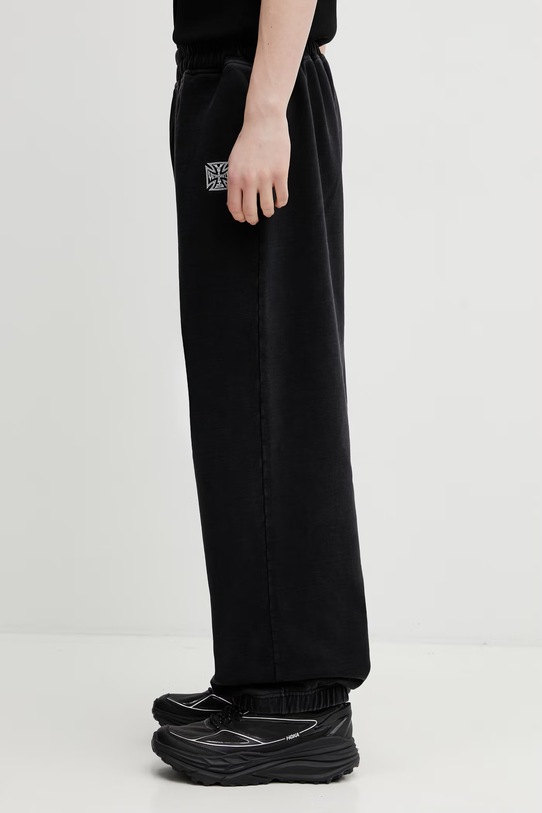 Odzież VETEMENTS spodnie dresowe bawełniane Biker Cross Logo ME76SP160B czarny