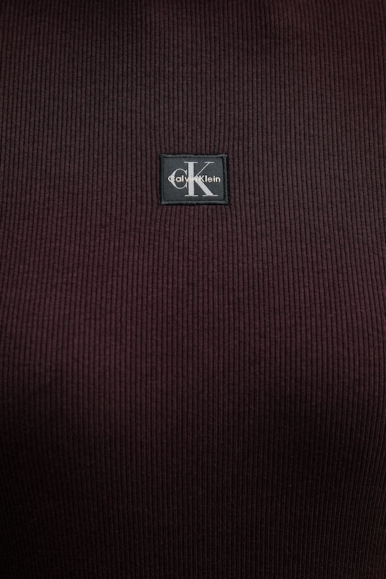 Šaty Calvin Klein Jeans LV047E204G hnědá