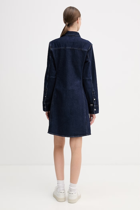 Calvin Klein Jeans sukienka jeansowa LV047E790G granatowy SS26