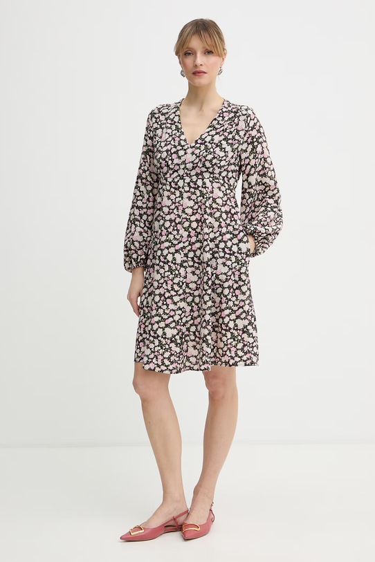 Weekend Max Mara sukienka jedwabna QUIZ casual czarny 2615221051600