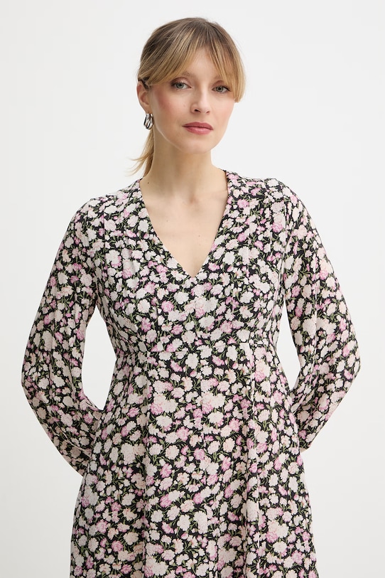 Weekend Max Mara sukienka jedwabna QUIZ czarny 2615221051600