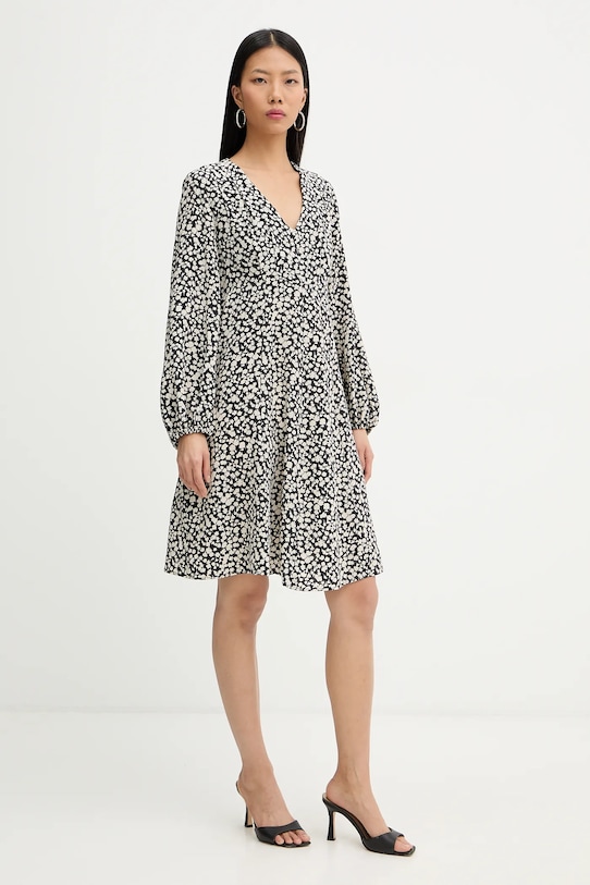 Weekend Max Mara sukienka jedwabna QUIZ casual czarny 2615221051600