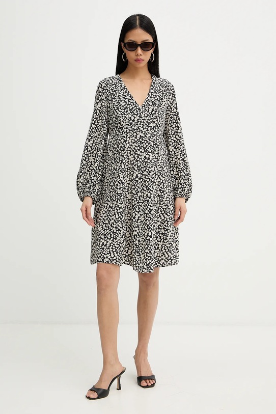 Weekend Max Mara sukienka jedwabna QUIZ 2615221051600 czarny SS26