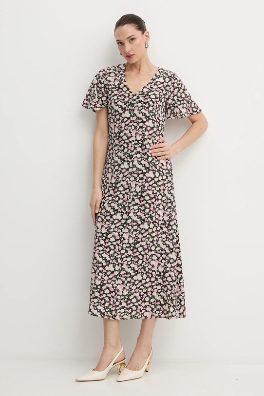 Weekend Max Mara sukienka jedwabna PAGINE 2615221081600 czarny SS26