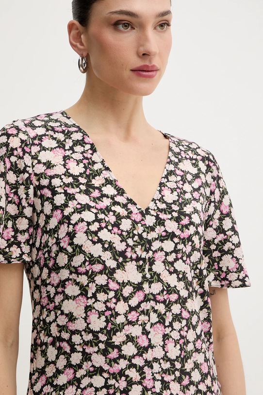 Weekend Max Mara sukienka jedwabna PAGINE czarny 2615221081600