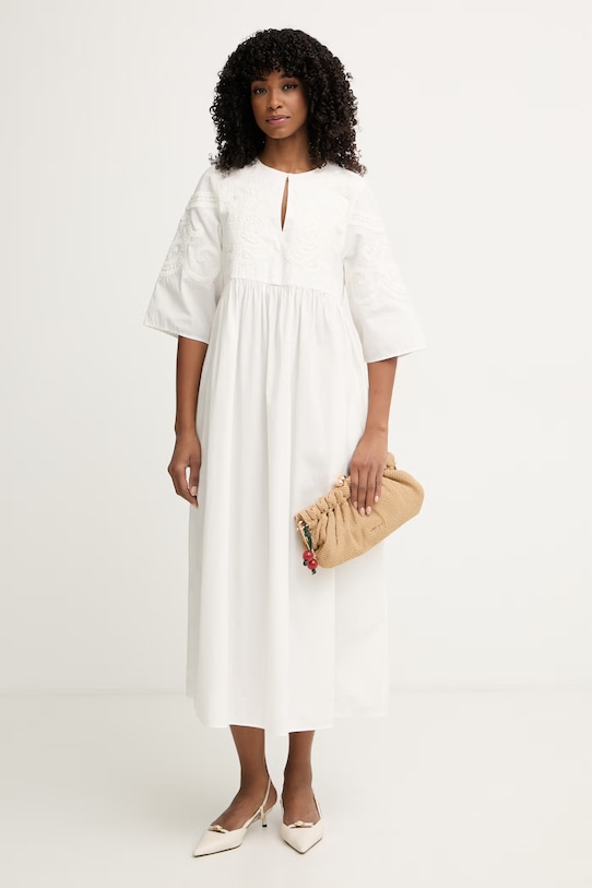 Weekend Max Mara bawełniane TILDE 2615221012600 beżowy SS26