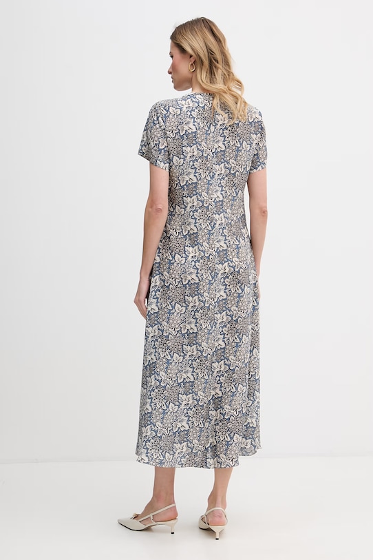 Odzież Weekend Max Mara sukienka jedwabna CRESPO 2615221042600 niebieski