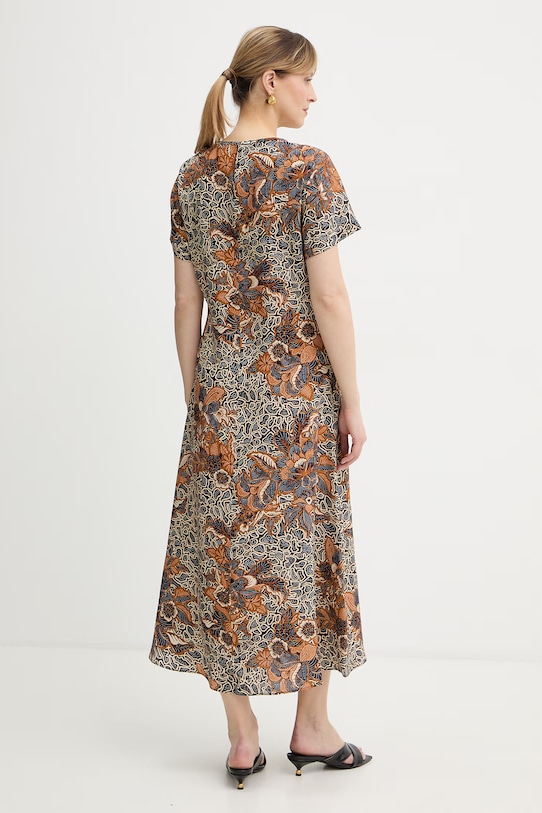 Odzież Weekend Max Mara sukienka jedwabna CRESPO 2615221042600 granatowy