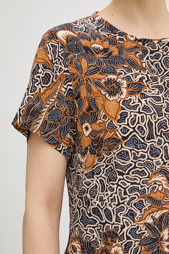 Weekend Max Mara sukienka jedwabna CRESPO 2615221042600 granatowy