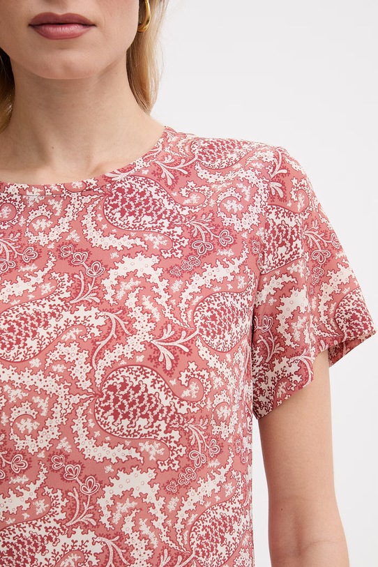 Weekend Max Mara sukienka jedwabna CRESPO 2615221042600 czerwony