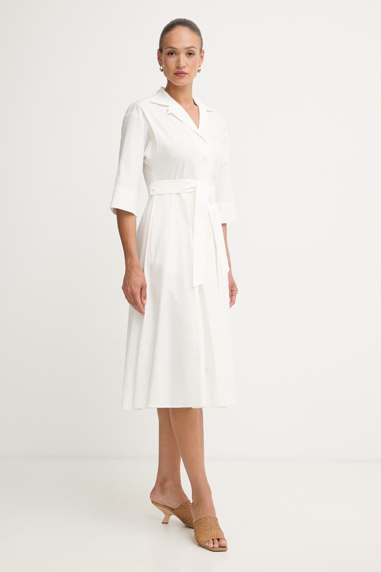 Weekend Max Mara letné šaty bavlnené PADANA biela 2615221062600