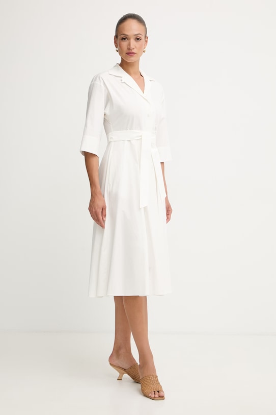 Weekend Max Mara letné šaty bavlnené PADANA biela 2615221062600