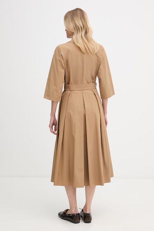 Weekend Max Mara letné šaty bavlnené PADANA 2615221062600 béžová SS26