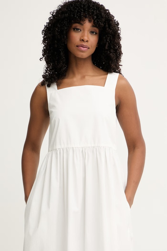 Weekend Max Mara sukienka bawełniana GOLA beżowy 2615221082600