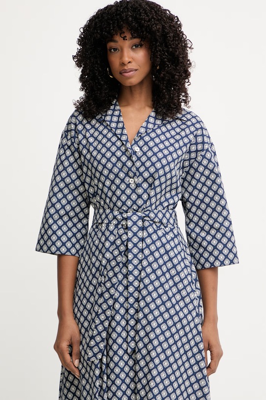 Weekend Max Mara šaty bavlněné UNIGENO námořnická modř 2615221102600