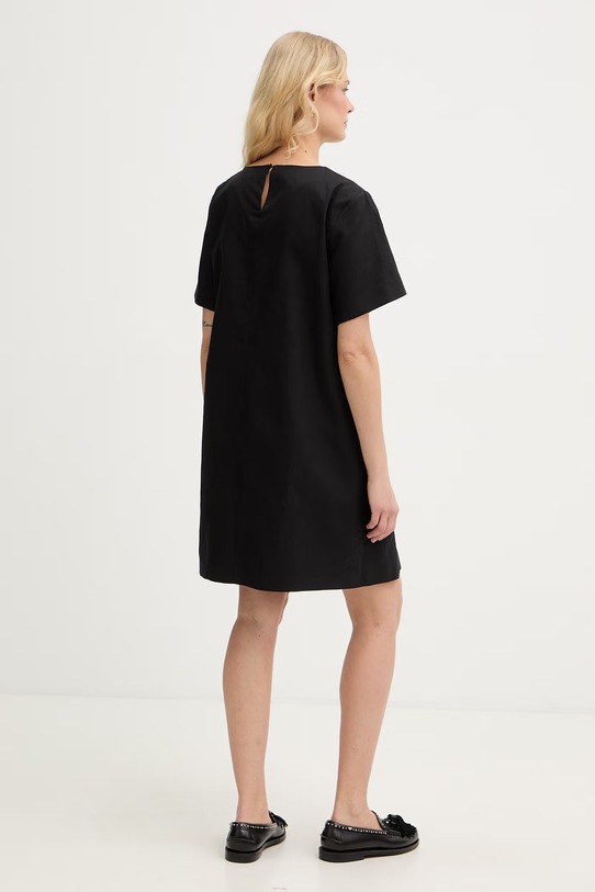 Odzież Weekend Max Mara sukienka bawełniana ALOA 2615221112600 czarny